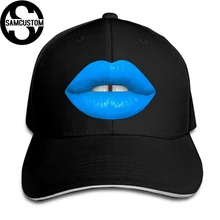 SAMCUSTOM Four Seasons универсальный Повседневное Кепки Лето Зонт Творческий пикантные синие Губы Поцелуй 3D печати, сэндвич Кепки