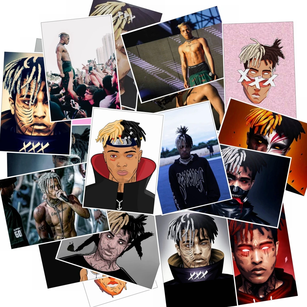 25 шт. американский рэппер Xxxtentacion Плакат Наклейка на чемодан для скейтборда ноутбук ПВХ водонепроницаемая игрушка Граффити стикер