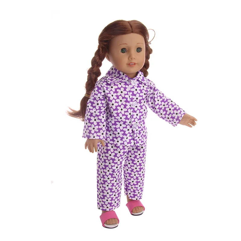 15 видов стилей игрушка в подарок милые пижамы Ночная рубашка Одежда для 18 дюймов американский и 43 см детская кукольная одежда для кукол