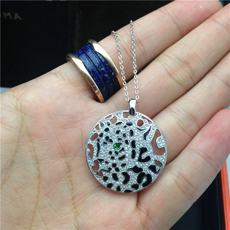 Женский комплект украшений из серебра 925 пробы с леопардовой головой|jewelry sets|jewelry