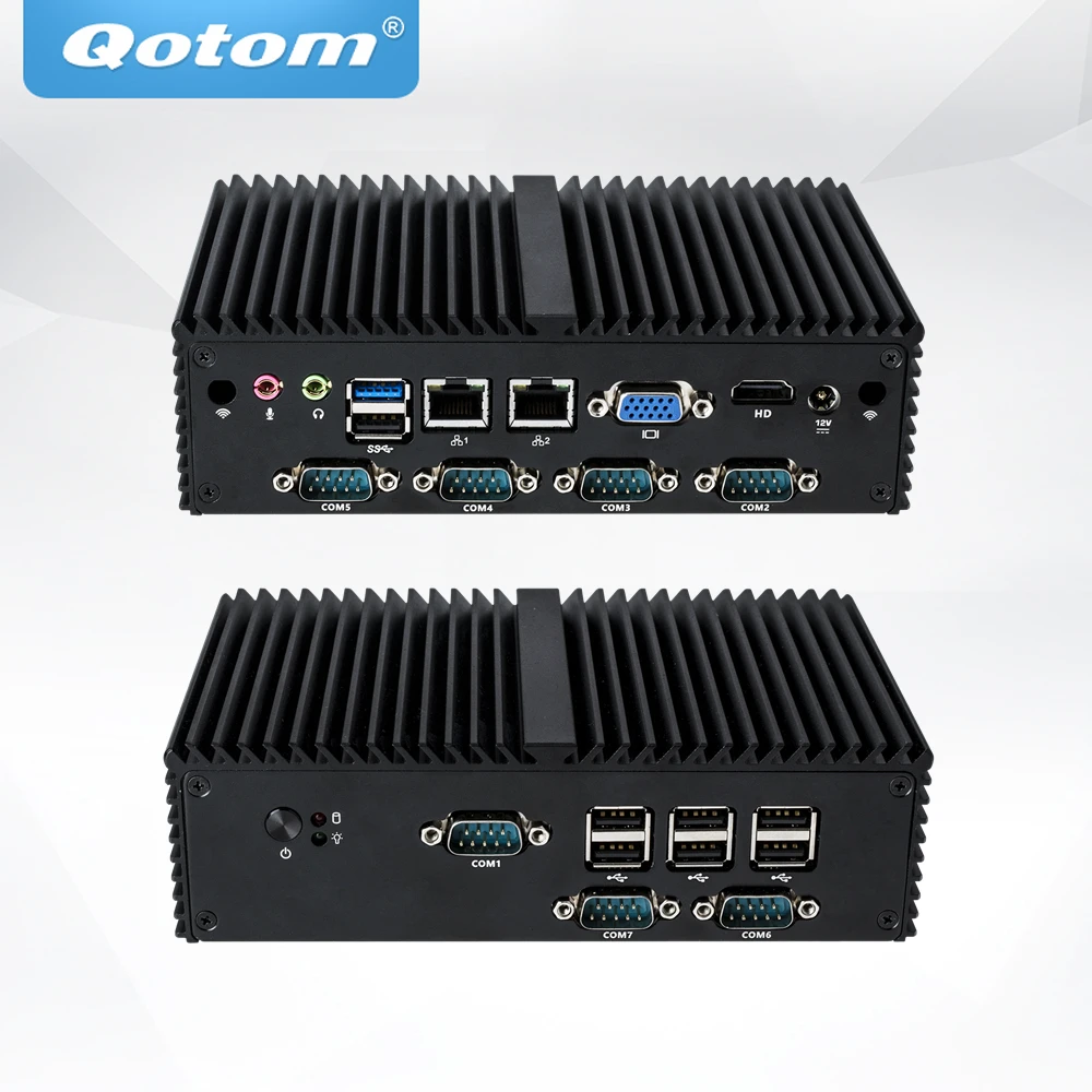 Buy QOTOM Mini Industrial PC Q190X Quad core up to 2.