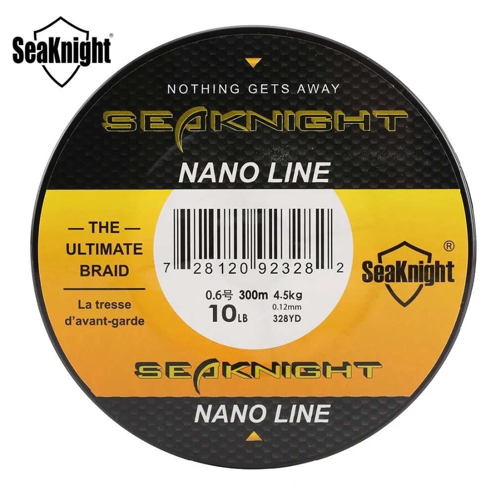 SeaKnight Nano 300 м 330 ярдов PE плетеный Рыбалка линии 4 пряди Multifilament тонкой Леска 4-10LB 0.07-0.12 мм морской