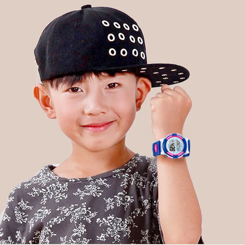 Брендовые детские спортивные часы COOLBOSS светодиодный цифровой наручные часы Подарки для мальчиков и девочек студенческие часы многофункциональные детские светящиеся часы