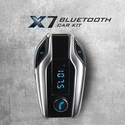Bluetooth Беспроводной автомобильный комплект громкой связи fm-передатчик радио MP3 плеер USB и AUX авто с умным зарядки