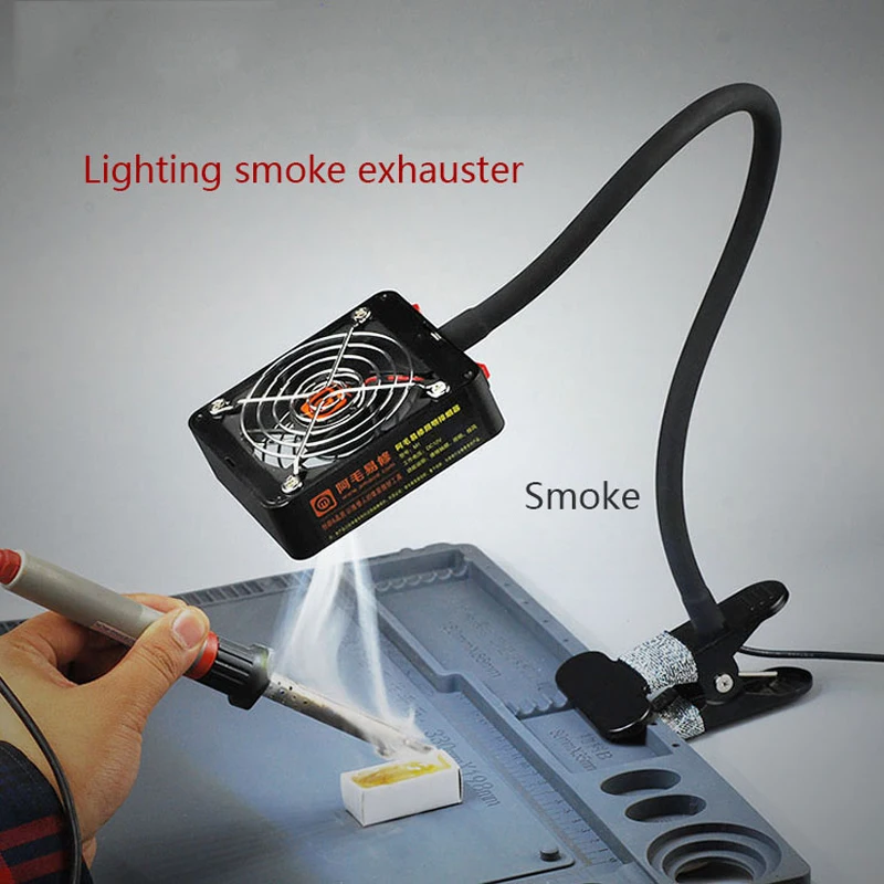 

Soldering Iron Smoke Exhauster Solder Smoke Remover Fume Extractor BGA Soldering Station Repair Tools Kit Ferramentas