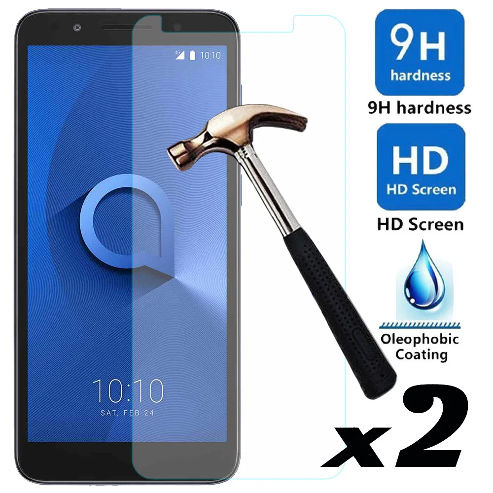 

2pcs/lot Tempered Glass Screen Protector Explosion-proof Front Films For Alcatel 1X Evolve / IdealXtra 5059R / TCL LX A502DL