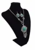 Bohemian Vintage Black Blue Bead Stone Snake Chain Necklace Earrings Statement For Women Gypsy Butterfly Long Tassel Jewelry Set ► Photo 3/6