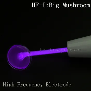 

High Frequency Large Mushroom Electrode Replacement For Facial Spa Skin Care Orange Violet Light Ray Beauty Machine