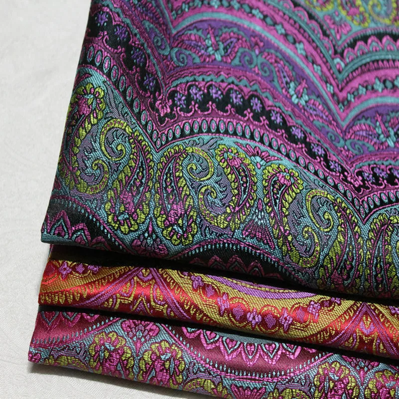 NCF381 3 цвета волнистая жаккардовая китайская шелковая ткань Qipao для женских