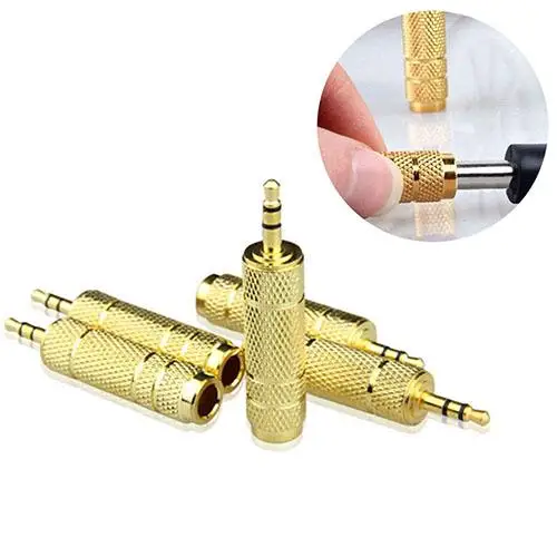 

3.5mm 1/8" Male to 6.5mm 1/4" Female Stereo Audio Adapter AC Jack Connector