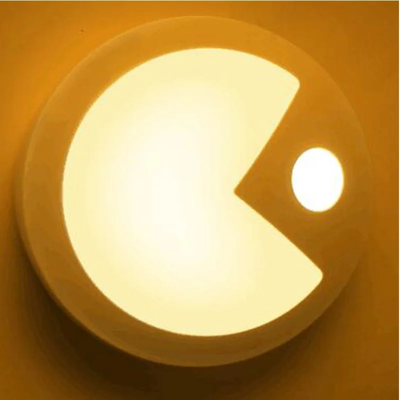 

Battery section of the LED to eat Peas night light, the body senses smart night light
