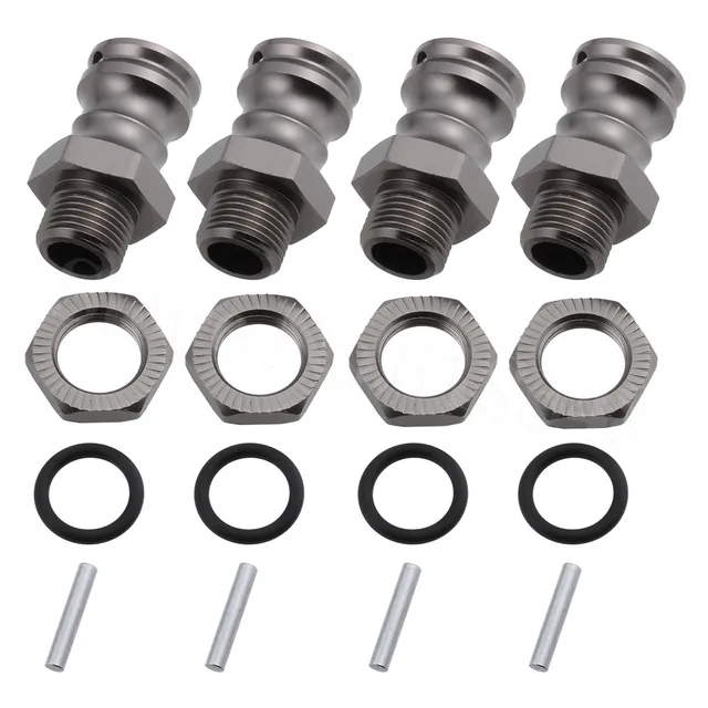 Cheap 4pcs/Lot Aluminum 17mm Hex 23mm Wheel Extension Adapter Drive Hub For 1/8 Scale RC Car Parts