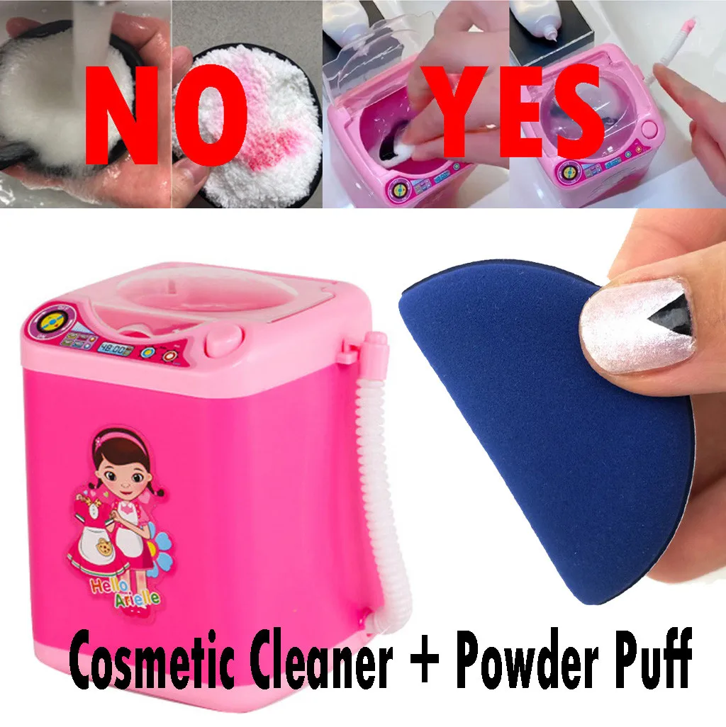 

Washing Machine Cleaning Tool Dry Wet Amphibious Washer Machine Electronic Blender Cleansing Makeup Mini cute makeup brush wash