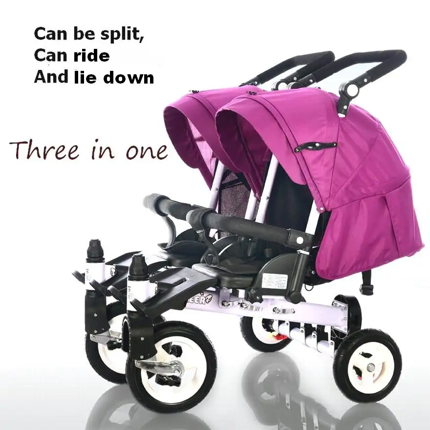 design pram stroller Baby single double folding trolley twins tricycle car bike baby stroller can sit