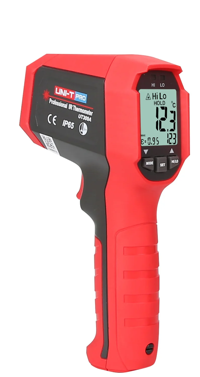 

UNI-T UT309A Digital Laser -35~450C (-31~842F) Themperature Tester Large LED with backlight infrared thermometer