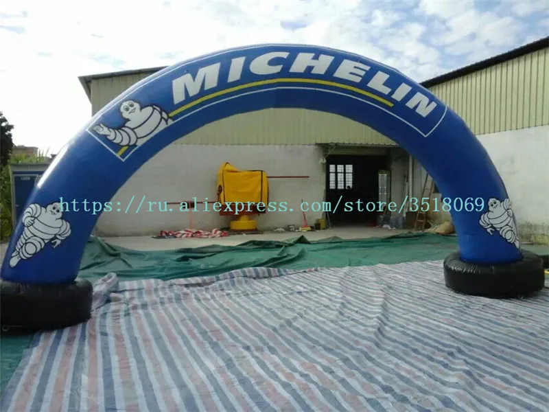 

PVC air-tight inflatable arch for sale, logo customizable, with air pump, suitable for commercial advertising campaigns