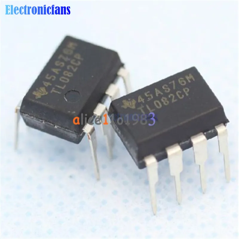 20PCS TL082 IC TI DIP 8 JFET-INPUT OPERATIONAL AMPLIFIERS