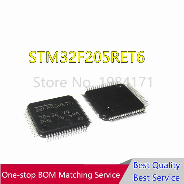 

10PCS STM32F205RET6 STM32F205RE 512KB QFP64 ARM New
