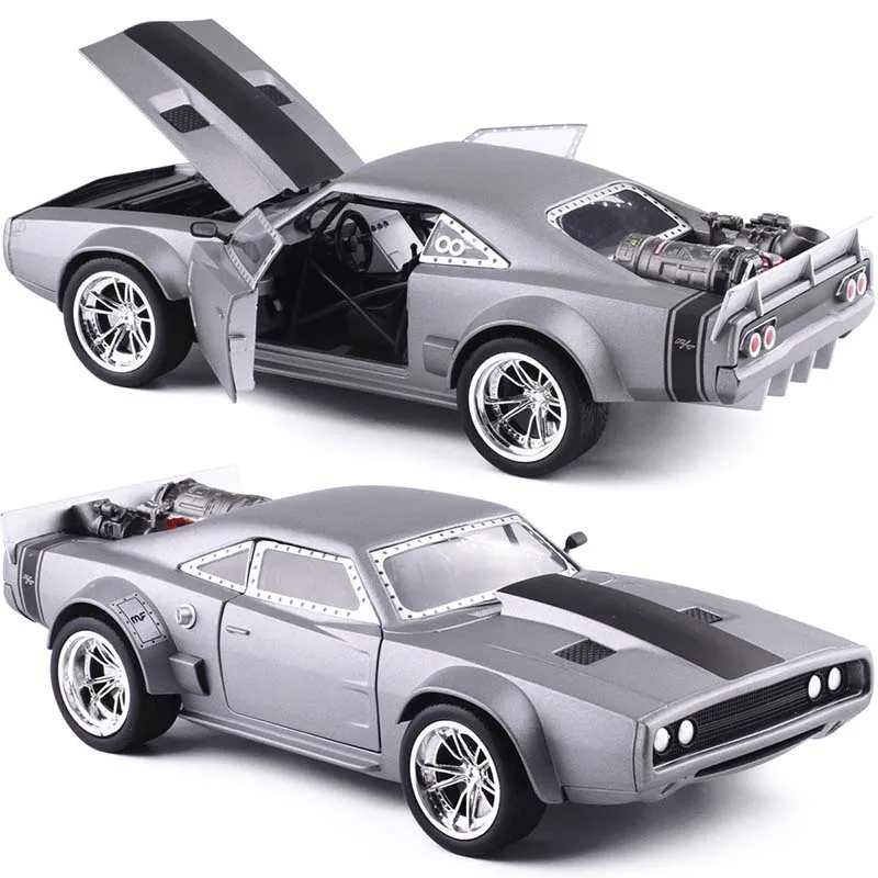 Модель игрушечного автомобиля 1:24 Fast And Furious F8 DOM'S Diecast модель 1972 Плимут GTX