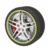 CHIZIYO 9 Colori 8 M Automotive Cura Protector Adesivi Mozzo della Ruota Striscia Della Rotella del Pneumatico Per Volkswagen Toyota Accessori di Modifica