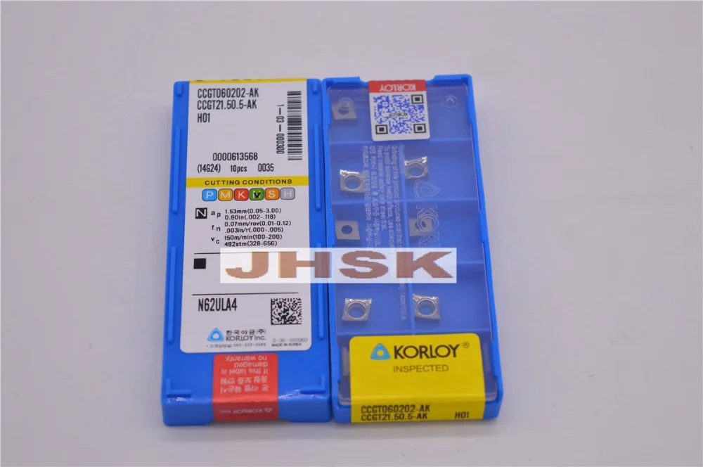 

10pcs Superior quality CCGT060202-AK H01 / CCGT21.50.5-AK H01 Used for Aluminum