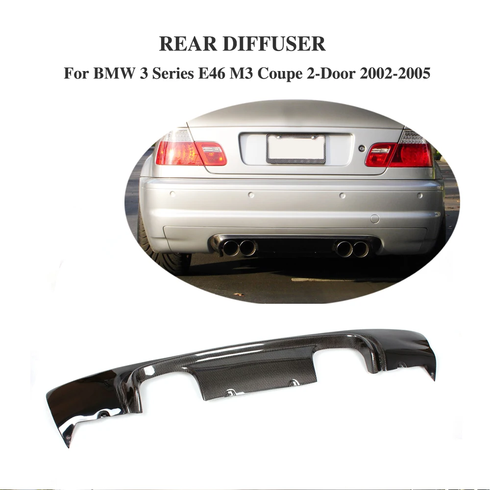 

Half Carbon Fiber Rear Bumper Diffuser Lip for BMW 3 Series E46 M3 Coupe 2-Door 2002-2005