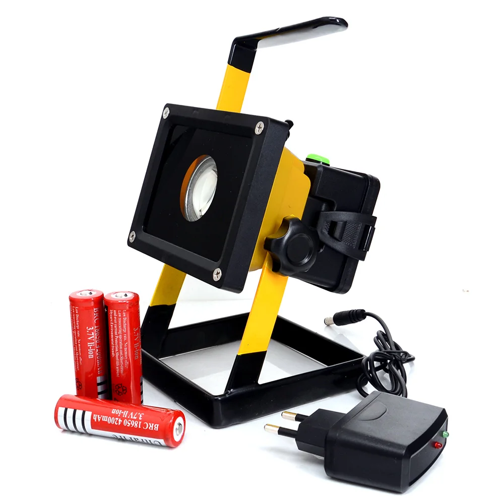 

Light Weight 15W Floodlight CREE T6 Outdoor Lighting IP65 Waterproof Led Camping Lamp Light + AC Charger
