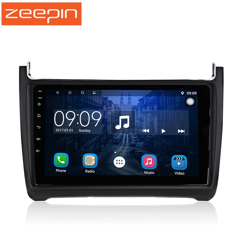 

ZEEPIN Android 6.0 Car Multimedia Player for VW 9'' Touch Screen 2 Din Car Radio Player FM GPS Navigation support Steering-wheel
