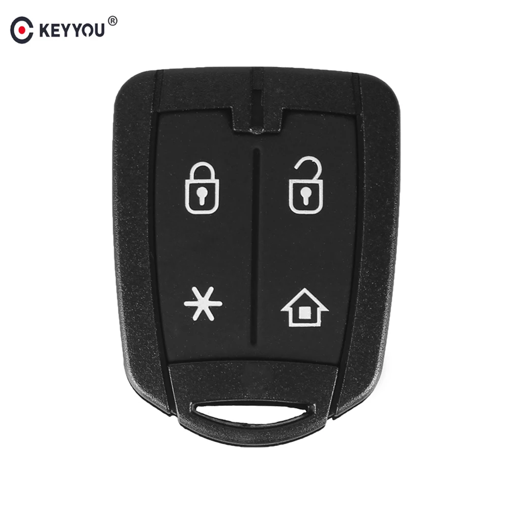 KEYYOU New Replacement Car Key Shell For Brazil Positron Alarm 4 Button Remote Control Key Cover Case Auto Parts