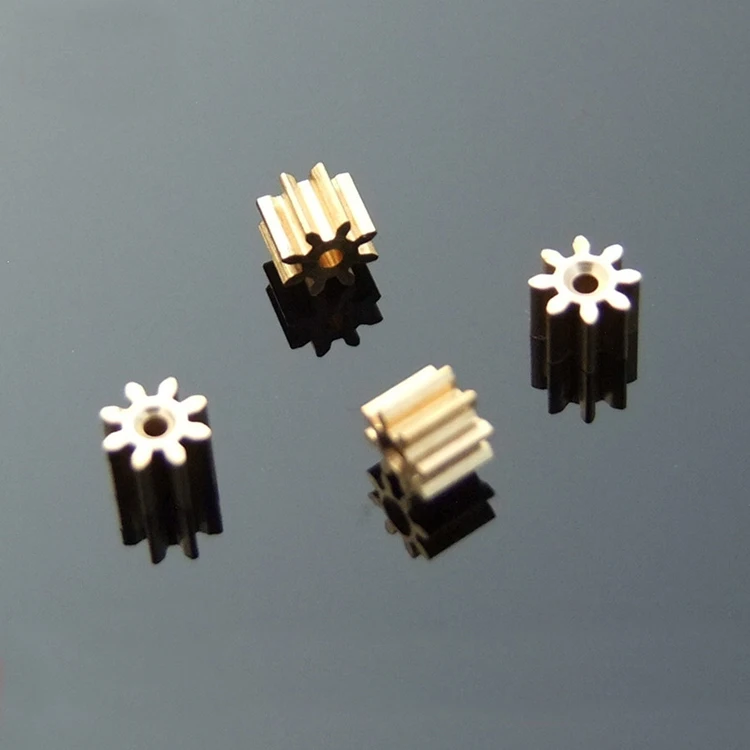 10PCS/Lot 0.5 Modulus Copper Gear 1.95mm 8T Teeth 82A Metal Gears for