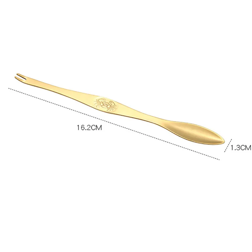 Practical Seafood Crab Lobster Fork Picks Handy Helper Nutcracker Needle Home Party Chicken Accessory Decor Tool 40JY293