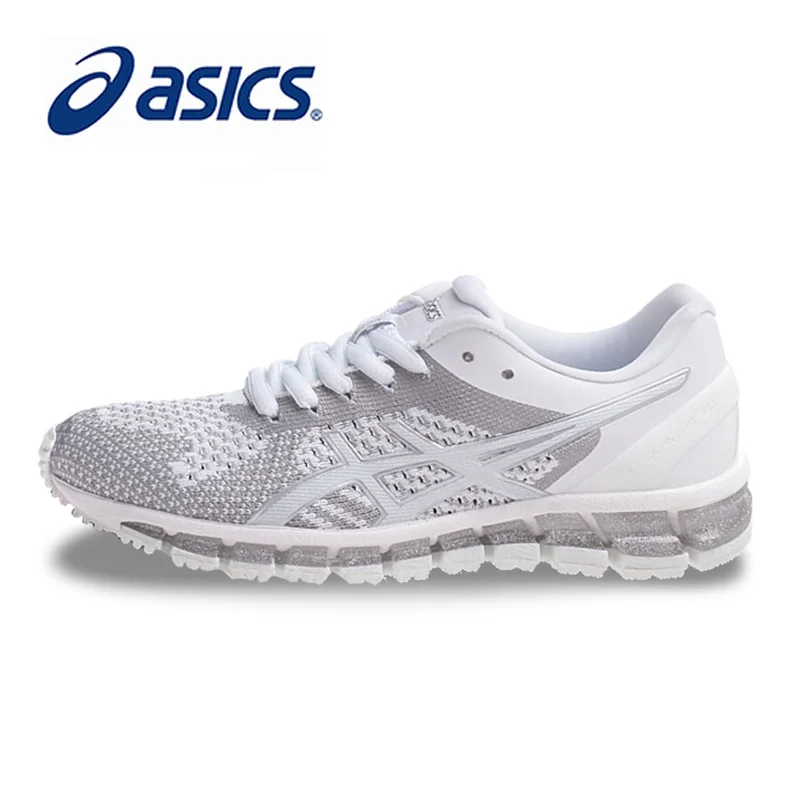 Оригинальные ASICS GEL-QUANTUM 360 вязаные женские кроссовки для бега белые спортивные кроссовки на шнуровке дышащие T728N