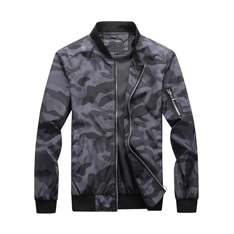 7XL Jackets Men 2019 Camouflage Jacket Male Coats Camo Bomber Mens Jacket Brand Cloth Outwear Baseball Collar Plus Size 5XL 6XL 10