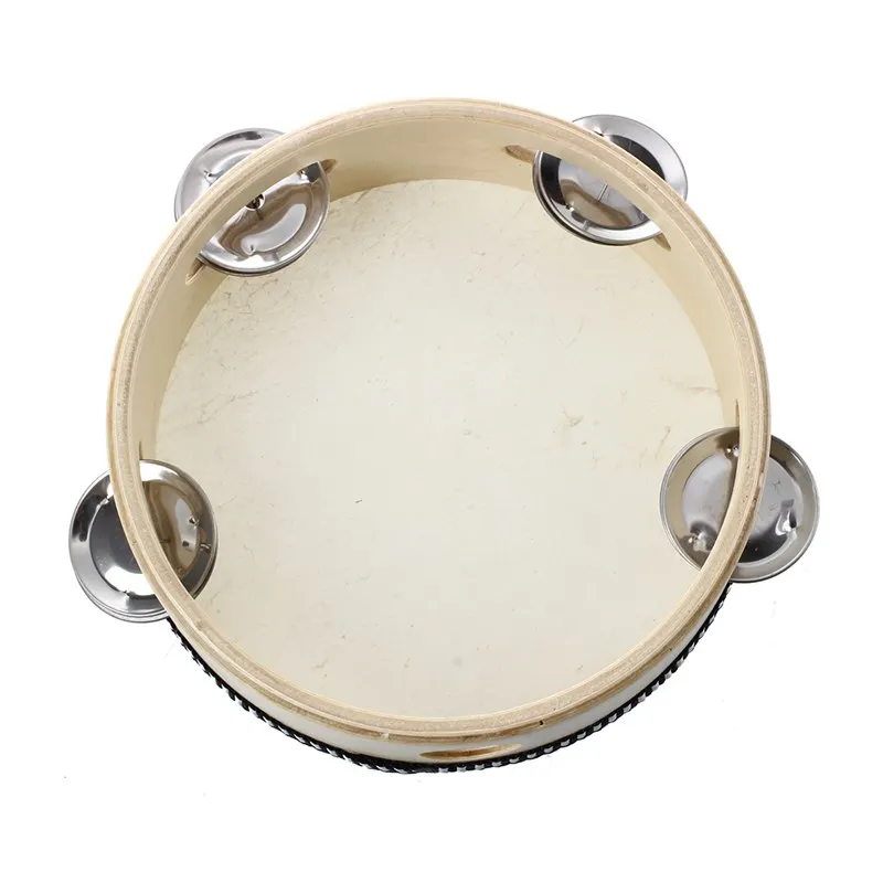 Детская игрушка бубен с дерева 6 &quotкожа|tambourine|tambourine toy |