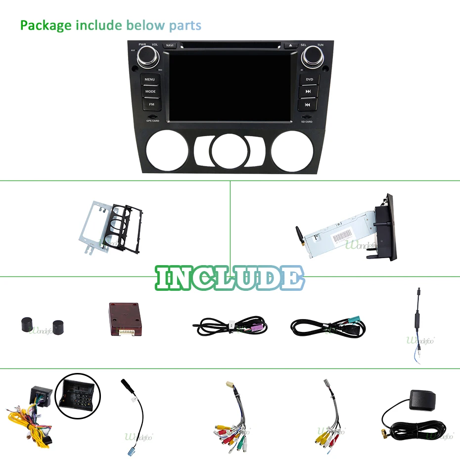 Cheap Android 9.0 4G RAM 64G ROM Car GPS receiver For BMW 3 series E90 E91 E92 E93 GPS RADIO stereo navigation head unit audio dvd 33