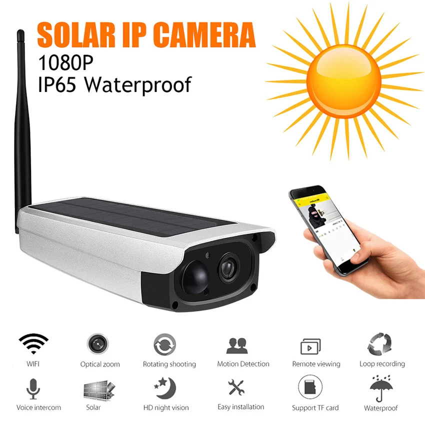 KEELEAD S1 наружная Водонепроницаемая Солнечная камера безопасности 1080P Wifi