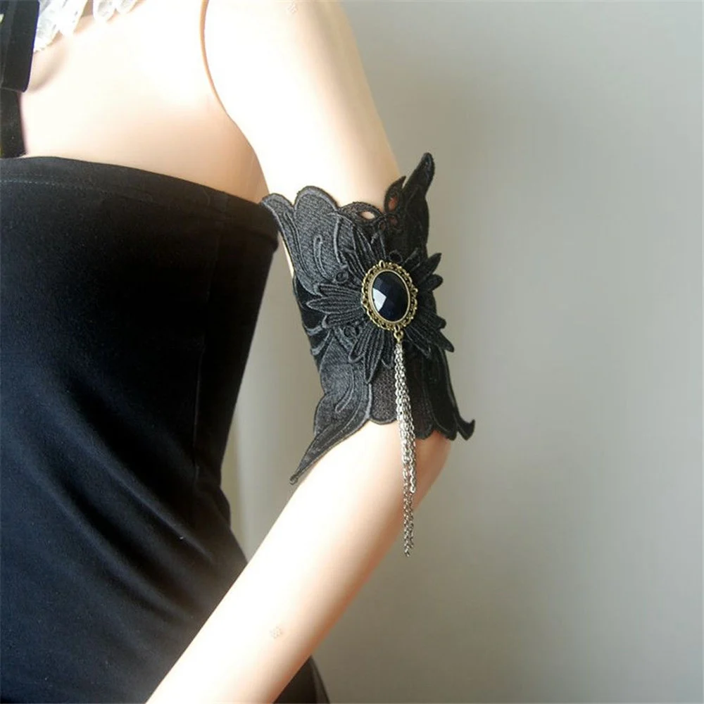 

1pc Vintage Steampunk Women Lace-Up Upper Armlet Cuff Punk Gothic Armband Bangle