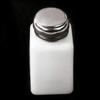 

Top Sell200ML Portable Press Empty Refillable Bottle Liquid Alcohol Pump UV Gel Nail Polish Acetone Bottle Remover Dispenser