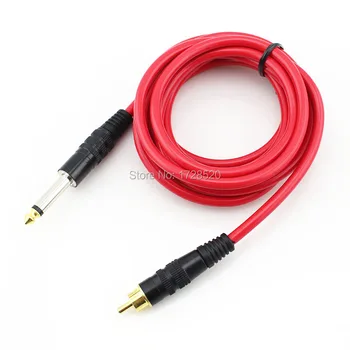 

5Pcs/Lot Red Color 2016 Newest Design High Quality RCA connection Tattoo Clip Cord Free Shipping