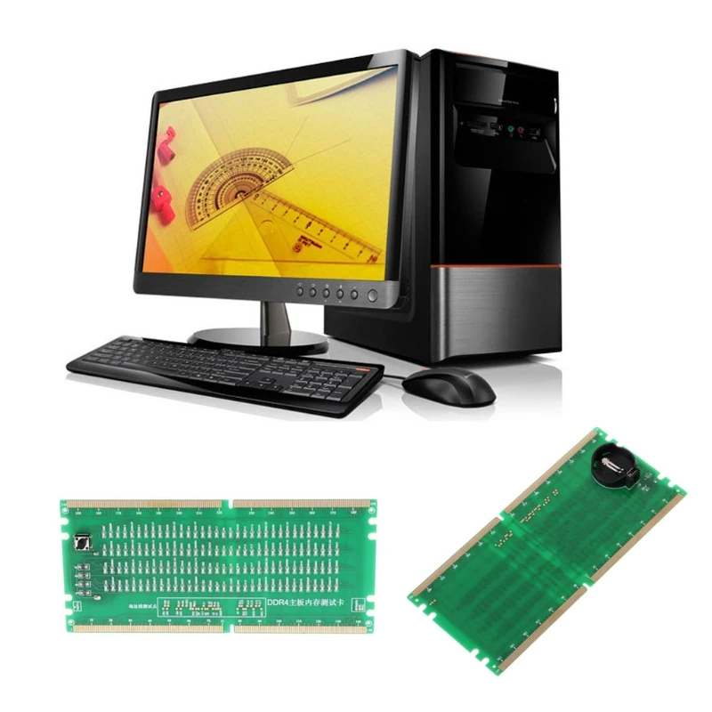  DDR4 Test Card RAM Memory Slot Out LED Desktop Motherboard Repair Analyzer Tester
