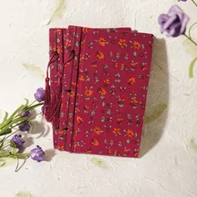 1 шт., эта ткань, ручная работа, винтажные годы, китайский стиль, пасторальная серия, красная подошва, оранжевая цветочная ткань трубы