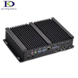 Windows10 Core i3 4010U/5005U i5-4200U i7-5550U Большой Продвижение промышленных безвентиляторный I7 мини-компьютер Dual Core 2 * RS232 компьютер