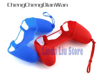 

ChengChengDianWan 5pcs 30pcs wireless Silicone Soft Protective Case cover With Wrist strap hand strap for PS4 controller