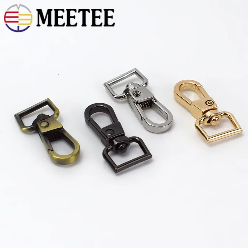 

Meetee Metal Bag Buckle Dog Collar Webbing Handbag Strap Swivel Clasps Lobster Snap Hook DIY Hardware Accessories F3-30