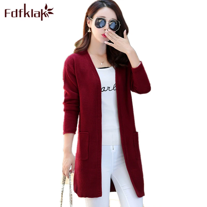 long red cardigan ladies