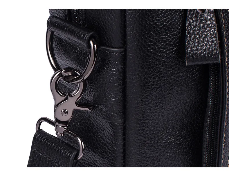 14 дюймов черная роскошная сумка для ноутбука из натуральной кожи портфель для мужчин сумка на плечо кожаная сумка для ноутбука деловая сумка