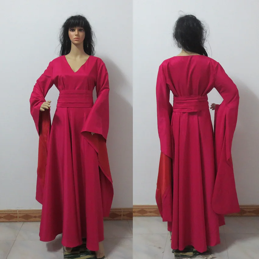 

Game Of Thrones Medieval Melisandre Cosplay Costume Halloween Costumes Custom made Any Size