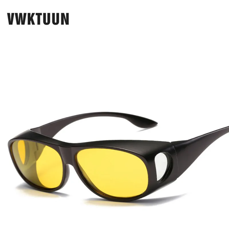 

VWKTUUN Polarized Sunglasses Men Night Vision Glasses Vintage Night Driving Goggles Driver Sun glasses For Myopia Glasses UV400
