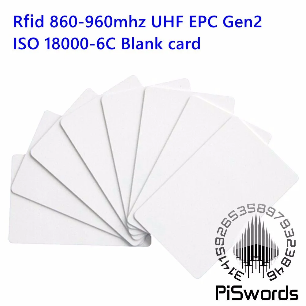 10 шт./лот UHF 860 ~ 960 МГц ISO18000-6CEPC класс 1 Gen2 iso 18000-6c RFID карта Smart Card | Безопасность и