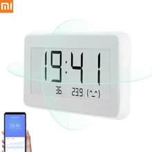 Xiaomi Mijia BT4.0 беспроводные умные электрические цифровые часы для помещений и улицы, гигрометр, термометр, ЖК-измерительные приборы для измерения температуры
